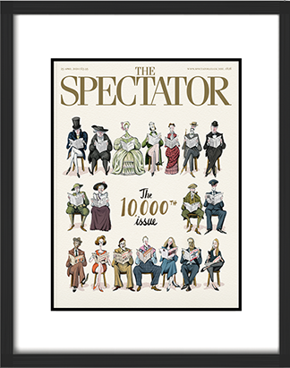 Commemorative framed 10,000th issue cover