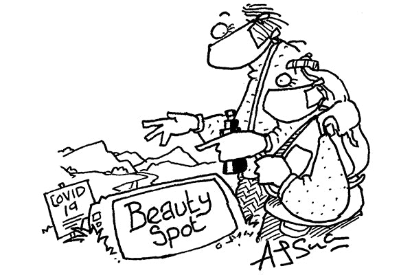 A J Singleton - ‘And they say that on a clear day you can see a second peak.’ - 23 May 2020