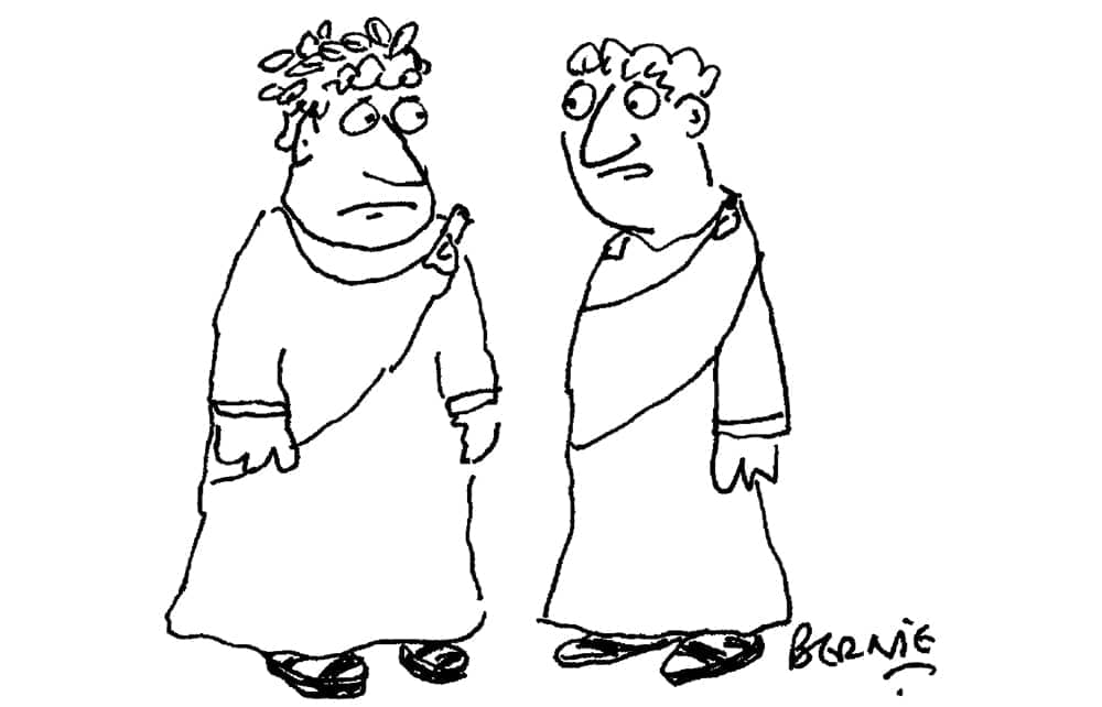 Bernie - ‘A mosaic has come to light that clearly shows you fiddling while Rome burns.’ - 28 May 2022