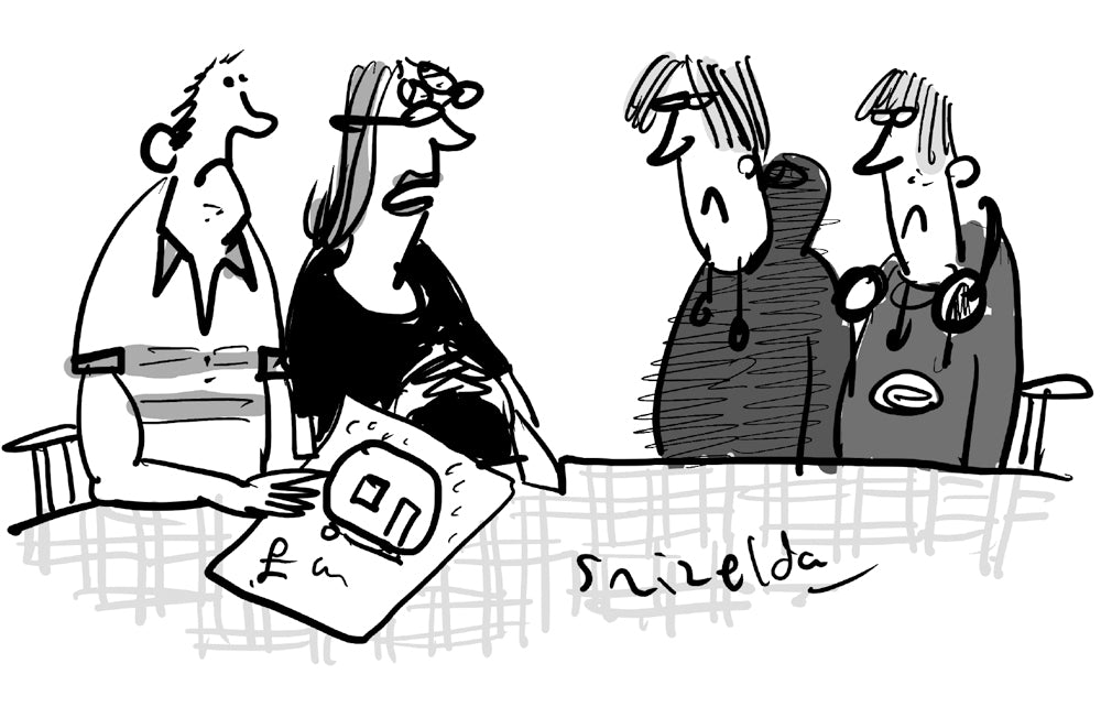 Grizelda - ‘I’m sorry kids, but this year we can only afford to go on the sort of holidays we went on as kids.’ - 6 June 2026