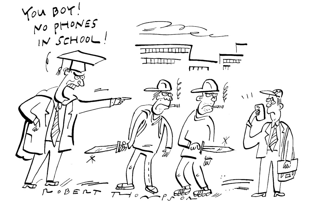 Robert Thompson - You boy! No phones in school! - 31 January 2026