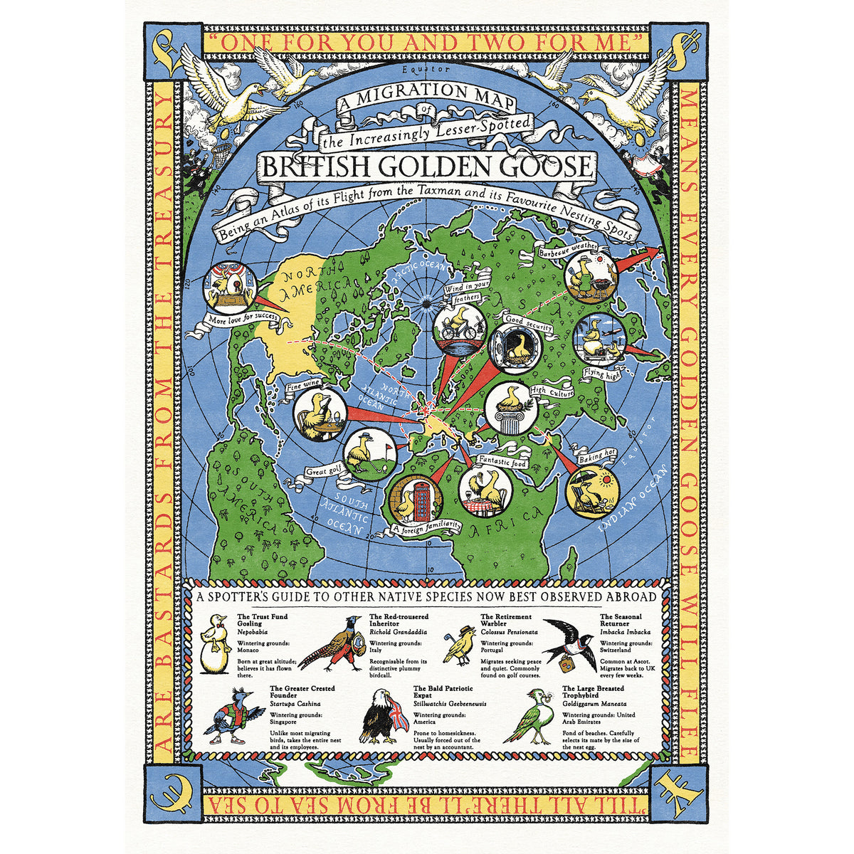 A Migration Map of the British Golden Goose
