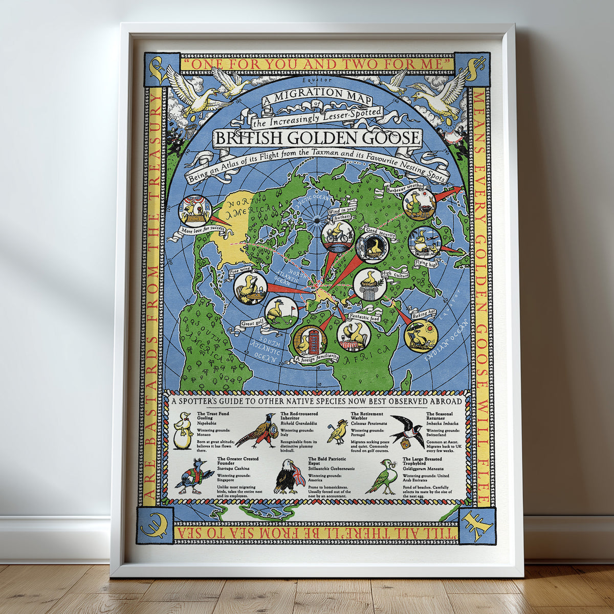 A Migration Map of the British Golden Goose