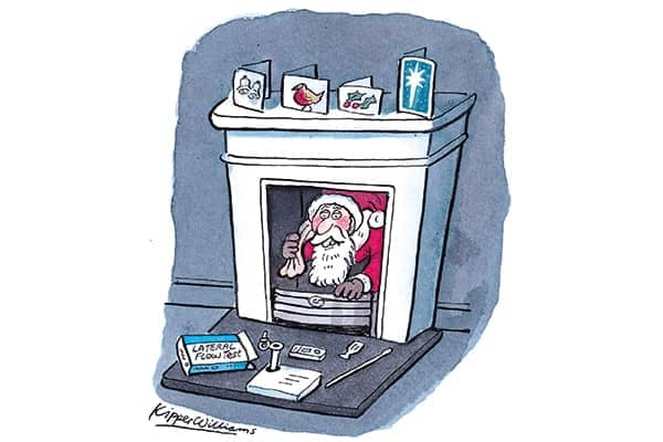 Kipper Williams - Santa in chimney - 18 December 2021