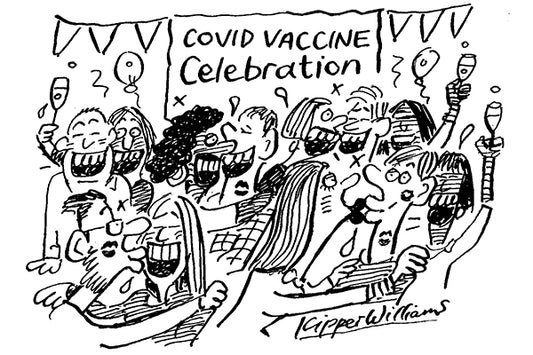 Kipper Williams - Covid vaccine celebration - 28 November 2020