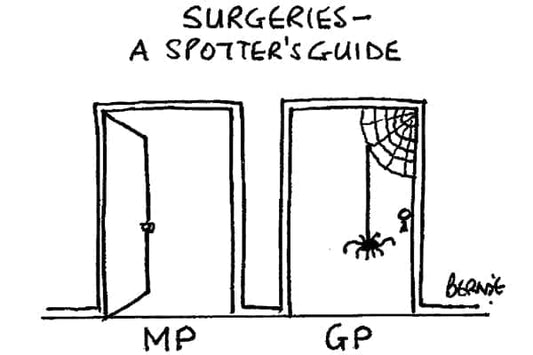 Bernie - Surgeries - a spotter's guide - 23 October 2021