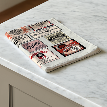 Apothecary tea towel