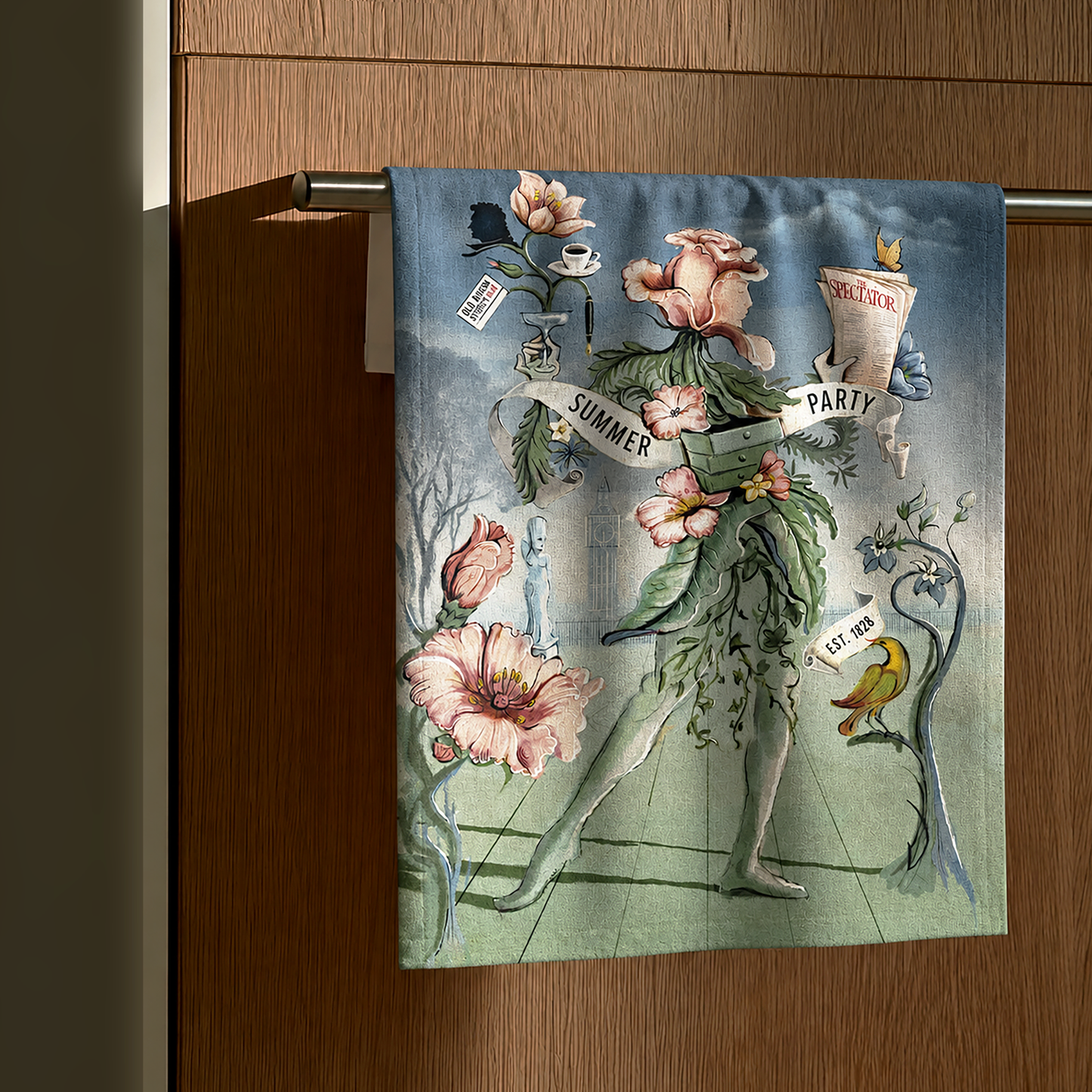 Summer Party tea towel