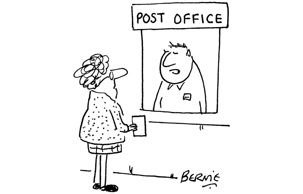 Bernie - ‘If you want your letter to arrive on time, you have to put it in a parcel.’ - 7 March 2026