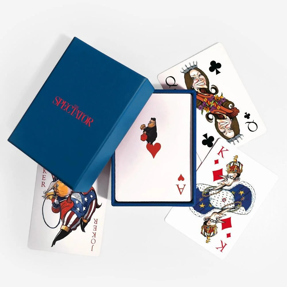 Spectator playing cards - blue backed