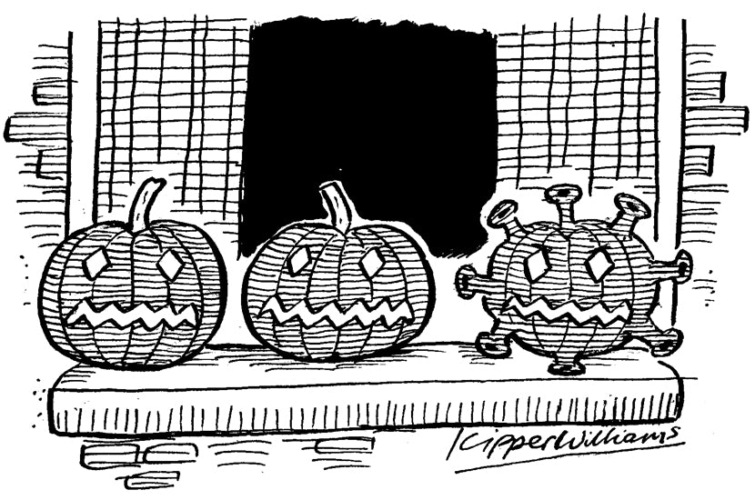 Kipper Williams - Covid pumpkin - 31 October 2020