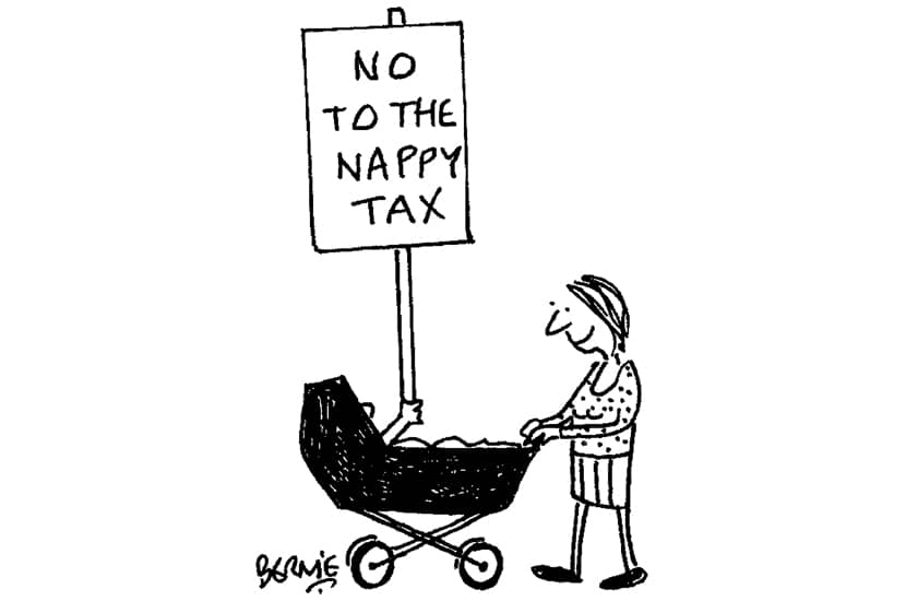 Bernie - No to the nappy tax - 11 September 2021