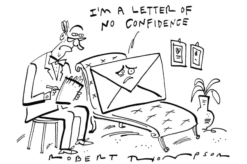 Robert Thompson - Letter of no confidence - 12 February 2022