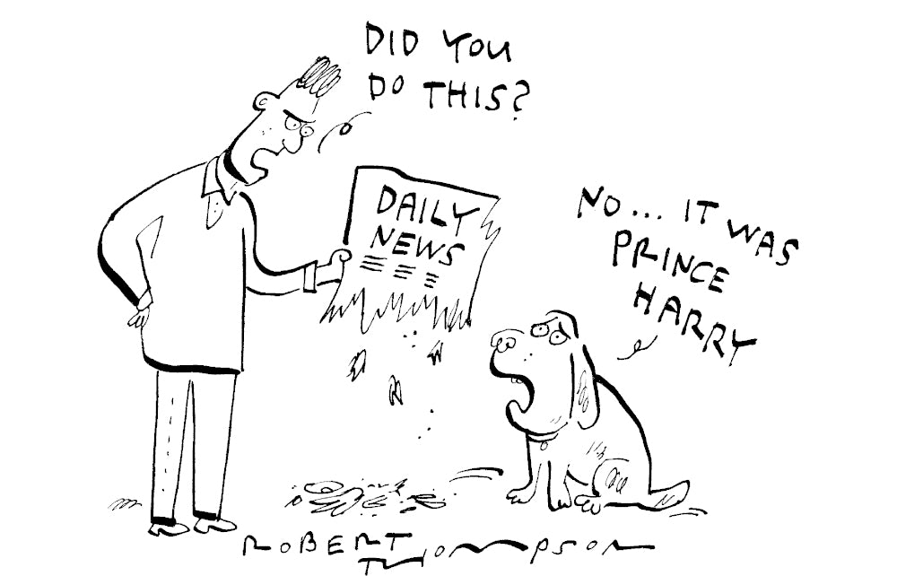 Thompson Cartoon Cartoons by cartoonist – Spectator Shop
