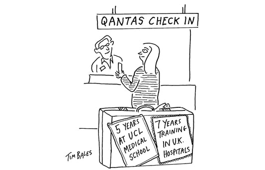 Tim Bales - Qantas check in - 22 April 2023