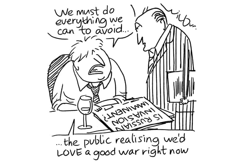 Wilbur - We'd love a good war right now - 19 February 2022